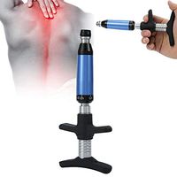 6 Levels Manual Spine Activator Chiropractic Adjustment Correction Tool, Force Spine Adjusting Massager with 4 Repaceable Massage Heads for Improve Joint Pain, Adjust Vertebration and Cervical Spondy