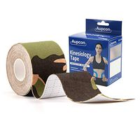 AUPCON Sports Kinesiology Tape Uncut Hypoallergenic Breathable Muscle Tape Therapy Recovery Support for Knee Shoulder Ankle Elbow Shin Neck Splints FDA Approved Latex Free (Green Camo)
