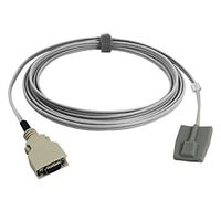 Compatible Nellcor Spo2 Sensor Pediatric Soft Finger Tip 9.8 ft 14 Pins Connector