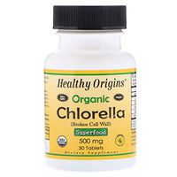 Healthy Origins Chlorella 500 Mg Organic & Kosher Certified Parry Nutra. 30 Tabs, 0.03 Pound