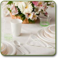 Biodegradable Disposable Party Place Setting Set Tableware