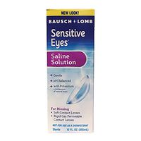 Bausch & Lomb Sensitive Eyes Saline Solution, 12-Ounce Bottles (Pack of 6) - Packaging May Vary