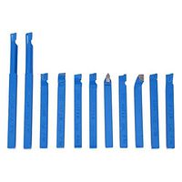 11pcs 8×8mm Carbide-Tipped Cutter Weld External Turning Tool Lathe Milling Cutting Turning Tool Set