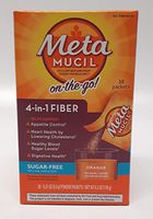 Metamucil Daily Fiber Supplement/Therapy For Regularity, Fiber Singles, Sugar-Free, Orange Smooth Singles, 30 ct (Pack of 6)