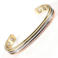 HUSHOUZHUO Pure Copper Bio Magnetic Bracelets Bangle for Men Women Pain Relief Health Energy Healing
