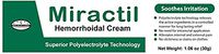 MIractil Hemorrhoid Cream - Safely, Highly-Effectively Treats Internal and External Hemorrhoids When Applied EXTERNALLY. No Internal applicator Required!