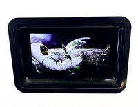 Colorful Print Metal Rolling Trays (6" x 9") (Space Man)