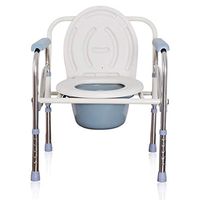 TYUIO Heavy Duty Drop Arm Bariatric Commode | Bedside Commode Toilet Chair with Arms and Bathroom Safety Frame for Elderly, Adults | Adjustable Seat Height, Extra-Wide, 500 Lbs
