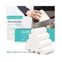 MOVEmen 12 roll Smooth Soft Paper Household Toilet Paper Strong Soft 4-Ply Toilet Paper Roll Paper Tissue Paper Roll Thickened Household Paper