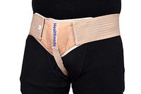 Healthnode(TM) Inguinal Hernia Belt for Men Post Surgery Pain Relief/Groin Truss Brace Hernia Pain Relief 1 Compression Pressure Foam Pad Comfortable&Adjustable Foam Pad (Large, Beige-Right)