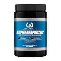 Ultimatum X Enhance Creatine Monohydrate Powder, Micronized for Fast Absorption, Increased Physical Performance, Build Strength & Muscle Gain, 60 Servings
