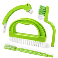 Living&Giving Grout Brush, (4 in 1) Grout Cleaner Brush, Tile Joint Scrub Brush With Handle, Stiff Cleaning Brush for All of the Household Such as Shower,Bathroom, Kitch, Seams, Floor Lines