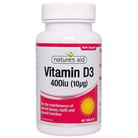 Natures Aid Vitamin D 10Ug 90 Tablets