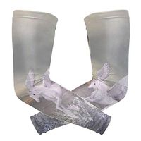 LEVEIS Unicorn Arm Sleeves UV Protection for Men Women Sunblock Protective Gloves Running Golf Cycling Driving Long Arm Cover 1 Pair