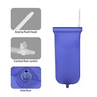 Ewinodon 2L Enema Bag Kit Silicone Rubber Anal Cleaner Shower Vaginal Cleaning Milk Organic Coffee Enema Douche Irrigator Foldable