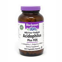 BlueBonnet Probiotic Acidophilus Plus FOS Vegetarian Capsules, 250 Count