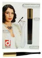 Denicotea 20202 Ejector Lady Black and Gold Holder with 10 Filters