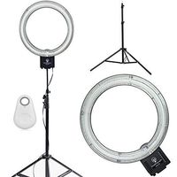 Diva Ring Light Nova with 6 Foot Stand and Bluetooth Shutter/Clicker for Smartphones and Tablets (White Clicker)