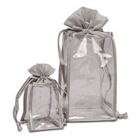 Silver Vinyl Bags | Quantity: 12 | Width: 3 3/4"