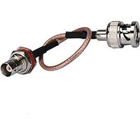 BNC Female Bulkhead with Waterproof O-ring to BNC Male Cable Using RG316 Coax - 5.91"(15cm) High Quality Ships From USA