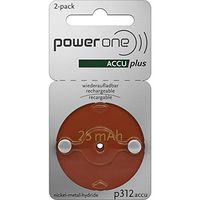 Power One ACCU Plus Size 312 Rechargeable, 10 Batteries