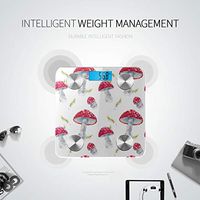 Bluetooth Scales Cartoon Mushroom Mountain Forest Scale Digital Weight Body Fat Composition Monitor Analyzer with Smartphone App for Body Management-396 Lbs