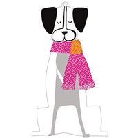 Caspari Christmas Canines Decorative Die-Cut Gift Tags, 20 Included