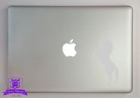 Overly Attached Decals Rearing Unicorn Vinyl Decal Sized to Fit A 13" Laptop - Grey