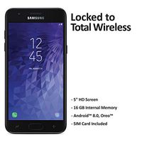 Total Wireless Carrier-Locked Samsung Galaxy J3 Orbit 4G LTE Prepaid Smartphone - Black - 16GB - Sim Card Included - CDMA