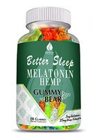 Melatonin Hemp Gummies for Sleep, Anxiety and Stress Relief. 5mg Melatonin + 25mg of 100% Pure Organic Hemp Extract in Every Gummy. #1 Natural Sleep Aid to Promote restful Sleep -60 Servings