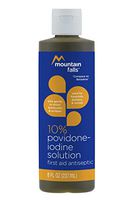 Mountain Falls 10% Povidone Iodine Solution First Aid Antiseptic for Minor Burns, Cuts, and Scrapes, Compare to Betadine, 8 Fluid Ounce