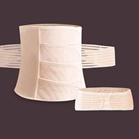 ALEXTREME Belly Wraps, Postnatal Support Belly Band High Waist Shaping Belly Band Women 2-in-1 Belt Set Body Shaper Postnatal Shapewear Breathable Post Pregnancy Recovery Belly Bands (XL, Nude)