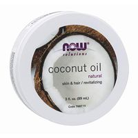 NOW Solutions, Coconut Oil, Naturally Revitializing For Skin and Hair, Conditioning Moisturizer, Convenient Travel Size, 3-Ounce
