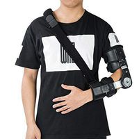 Hinged Elbow Brace，Adjustable Post-Op Elbow Brace Hinged Stabilizer for Recovery Injured Elbow and Postoperative Rehabilitation Support Left hand