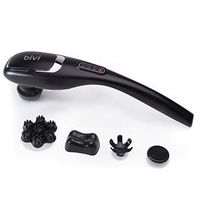 BIVI DX Cordless Deep Tissue Massager for Muscles, Back, Foot, Neck, Shoulder, Leg Pain Relief - Handheld Full Body Massager - Black