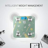 Bluetooth Scales Digital Weight Cartoon Animation Cute Tooth Expression Digital Scales Body Fat Composition Monitor Analyzer with Smartphone App for Body Management-396 Lbs