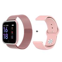RONSHIN Gifts for Men,P70 Smart Watch Blood Pressure Measurement Heart Rate Monitor Fitness Bracelet Watch Women Men Smartwatch Support iOS Android Pink
