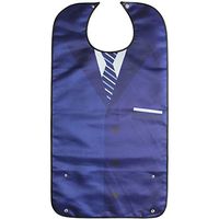 BIHIKI Men's Waterproof Adult Bib,Clothing Protector,Reusable Adult Aid Apron for Elderly Patient Senior,34"x18"