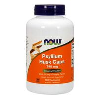 Now Foods Psyllium Husk, 180 Caps 700mg w/PECTIN (Pack of 4)