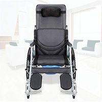 ChenCheng Folding Wheelchair Lightweight and Easy to Carry with a Toilet, You can Lie Flat in The Wheelchair Medical Supplies (Size : D)