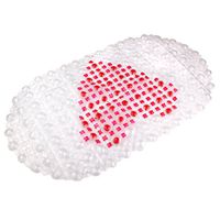 EUBUY Cartoon Colorful PVC Non Slip Bath Mat Home Bathroom Shower Bathtub Floor Safety Massage Mat Pad (Heart)