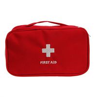 HittecH Portable First Aid Survival Medicine Storage Bag For Travel Home Medical Tools(Red)