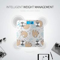 Bluetooth Electronic Weight Scale Cartoon Animated Cute Animal Sloth Scale Digital Weight Body Fat Composition Monitor Analyzer with Smartphone App for Body Management-396 Lbs