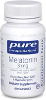 Pure Encapsulations - Melatonin 3 mg - Hypoallergenic Supplement Supports The Body's Natural Sleep Cycle - 60 Capsules