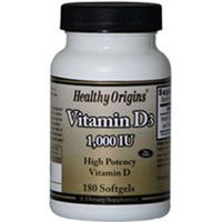 Healthy Origins Vitamin D3 1 000 Iu 180 Sgel