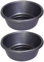 Ybm Home Round Plastic Wash Basin 1147 (2, Gray)