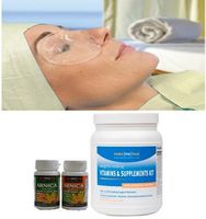MakeMeHeal Vital Healing Kit w/Swiss Eye Mask, Post-op Healing Vitamins, Supplements, Arnica Montana Pills (4 Piece Kit)