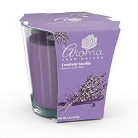 Aroma From Nature Lavender Vanilla 4 oz AireCare Scented Candle - 1 Pack - Aromatherapy Candles - Home Fragrance - Apothecary Glass With Single Wick