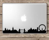 London Skyline - Apple MacBook Laptop Vinyl Sticker Decal, Die Cut Vinyl Decal for Windows, Cars, Trucks, Tool Boxes, laptops, MacBook - virtually Any Hard, Smooth Surface