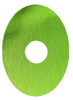 StayPut Adhesive Oval Patch Green- 1"x1" Hole 30 Pack